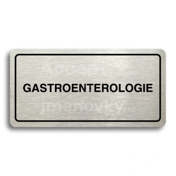 Piktogram "GASTROENTEROLOGIE" - zlatá tabulka - černý tisk