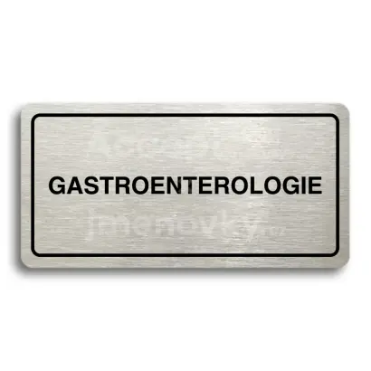Piktogram "GASTROENTEROLOGIE" - zlatá tabulka - černý tisk