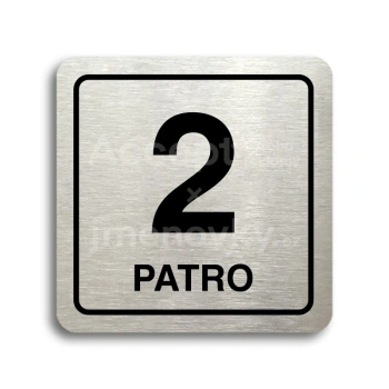 Piktogram "patro II" - stříbrná tabulka - černý tisk