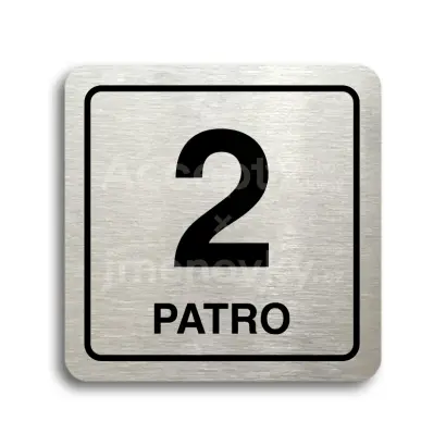 Piktogram "patro II" - stříbrná tabulka - černý tisk