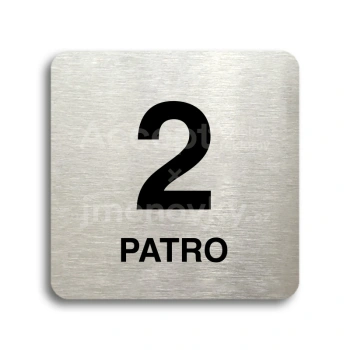 Piktogram "patro II" - stříbrná tabulka - černý tisk bez rámečku