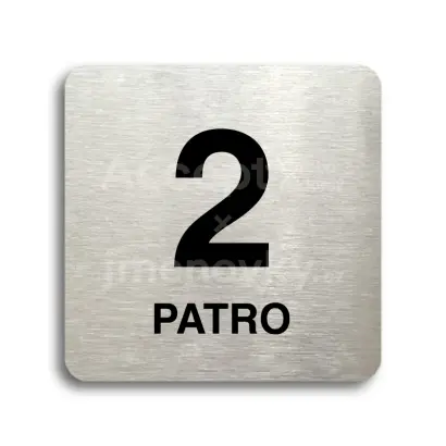 Piktogram "patro II" - stříbrná tabulka - černý tisk bez rámečku