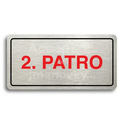 Piktogram "2. PATRO" - stříbrná tabulka - barevný tisk
