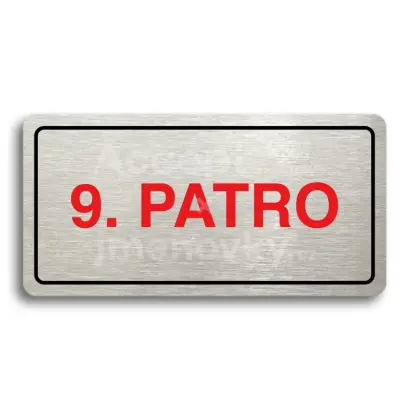 Piktogram "9. PATRO" - stříbrná tabulka - barevný tisk