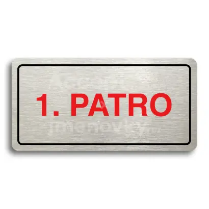 Piktogram "1. PATRO" - stříbrná tabulka - barevný tisk
