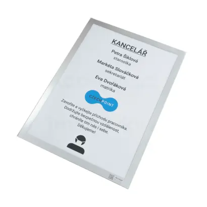 samolepicí magnetická kapsa A3 - stříbrná