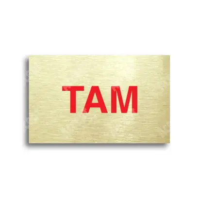 Tabulka SEM - TAM - zlatá tabulka - barevný tisk bez rámečku