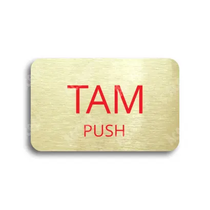 Tabulka SEM - TAM - zlatá tabulka - barevný tisk bez rámečku
