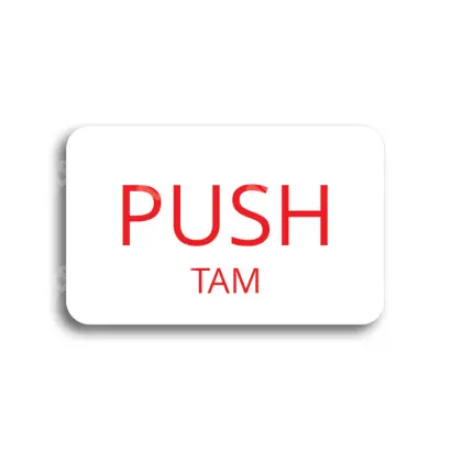 Tabulka SEM - TAM - bílá tabulka - barevný tisk bez rámečku