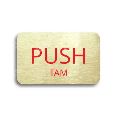 Tabulka SEM - TAM - zlatá tabulka - barevný tisk bez rámečku