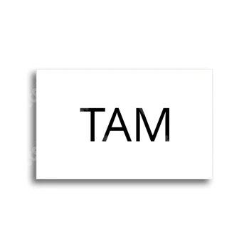 Tabulka SEM - TAM - bílá tabulka - černý tisk bez rámečku