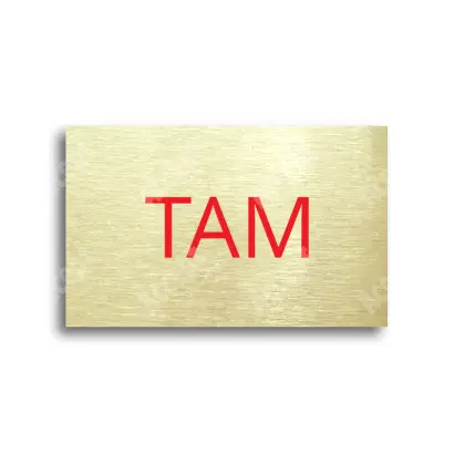 Tabulka SEM - TAM - zlatá tabulka - barevný tisk bez rámečku