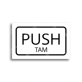 Tabulka SEM - TAM - bílá tabulka - černý tisk