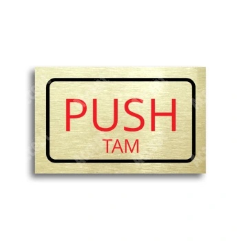 Tabulka SEM - TAM - zlatá tabulka - barevný tisk