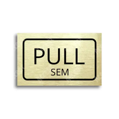 Tabulka SEM - TAM - zlatá tabulka - černý tisk