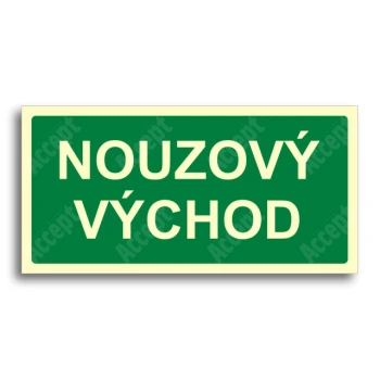 únikové a protipožární značení - Nouzový východ