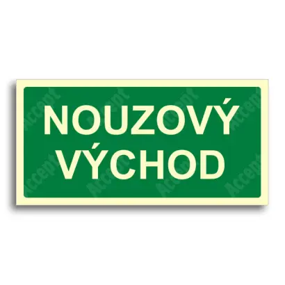 únikové a protipožární značení - Nouzový východ